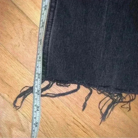 Abercrombie and Fitch 70s Ultra High Rise Vintage Flare Jeans Raw Hem Sz 8/29 L - Picture 11 of 11